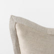 Mercana Mae Beige Fabric Decorative Pillow Cover
