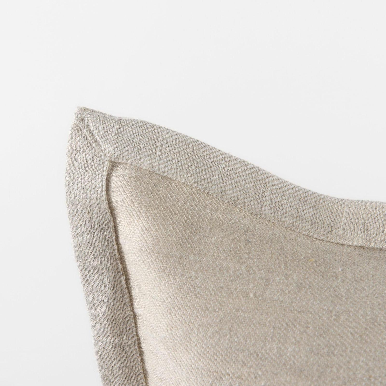Mercana Mae Beige Fabric Decorative Pillow Cover