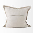 Mercana Mae Beige Fabric Decorative Pillow Cover
