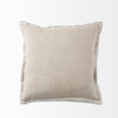 Mercana Mae Beige Fabric Decorative Pillow Cover