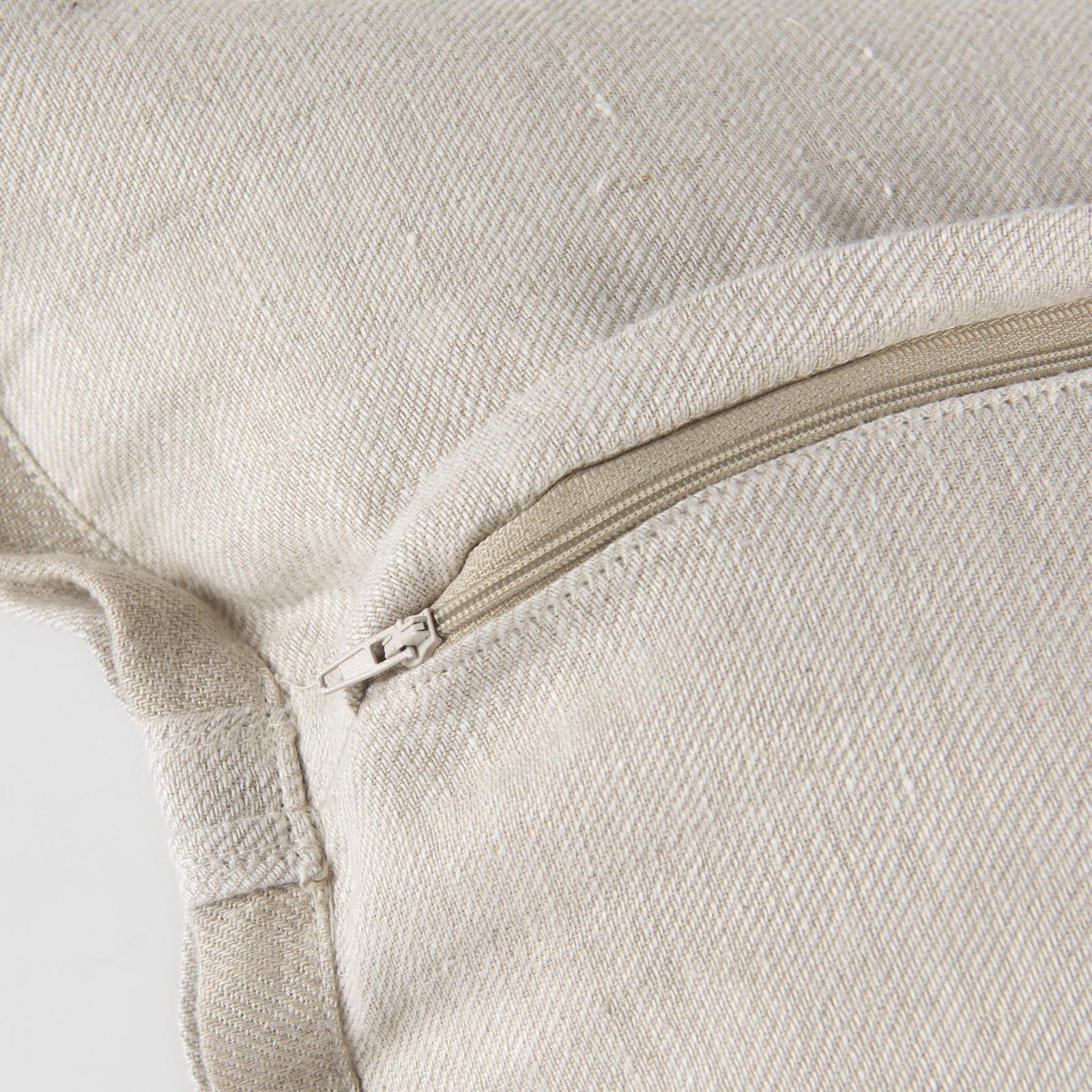 Mercana Mae Beige Fabric Decorative Pillow Cover