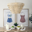 Mercana Marimba Natural Cane 6 Tier Chandelier