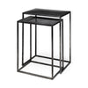 Mercana Kasey Galvanized Metal Nesting Accent Tables- Set of 2