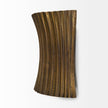 Mercana Letitia Gold Hammered Metal Fan Wall Sconce Clearance