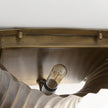 Mercana Letitia Gold Hammered Metal Fan Wall Sconce Clearance