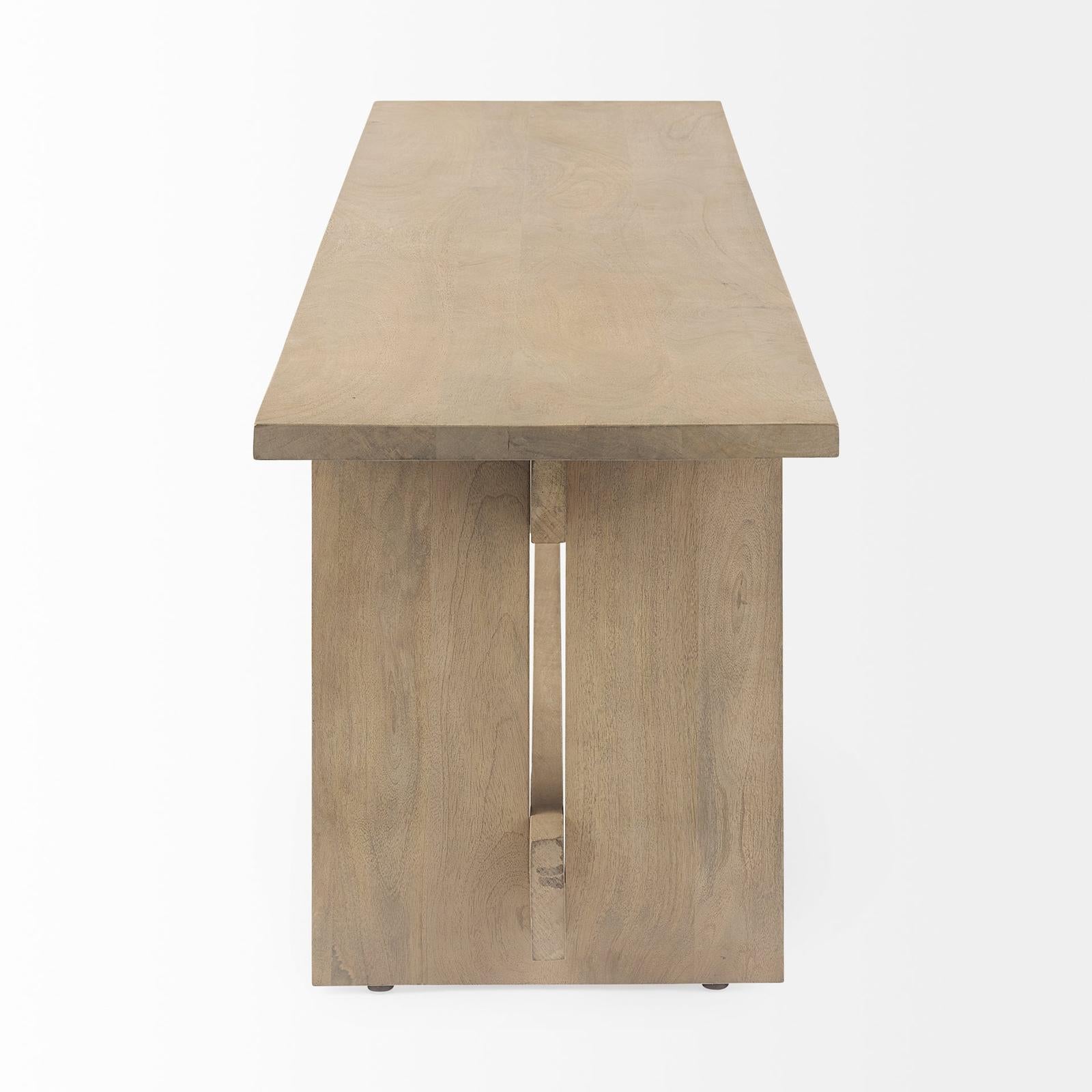 Mercana Aida 18H Wood Dining Bench
