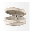 Mercana Arreto Solid Wood Hexagonal Storage Coffee Table