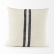 Mercana Sandra Beige With Blue Stripes Decorative Pillow Cover