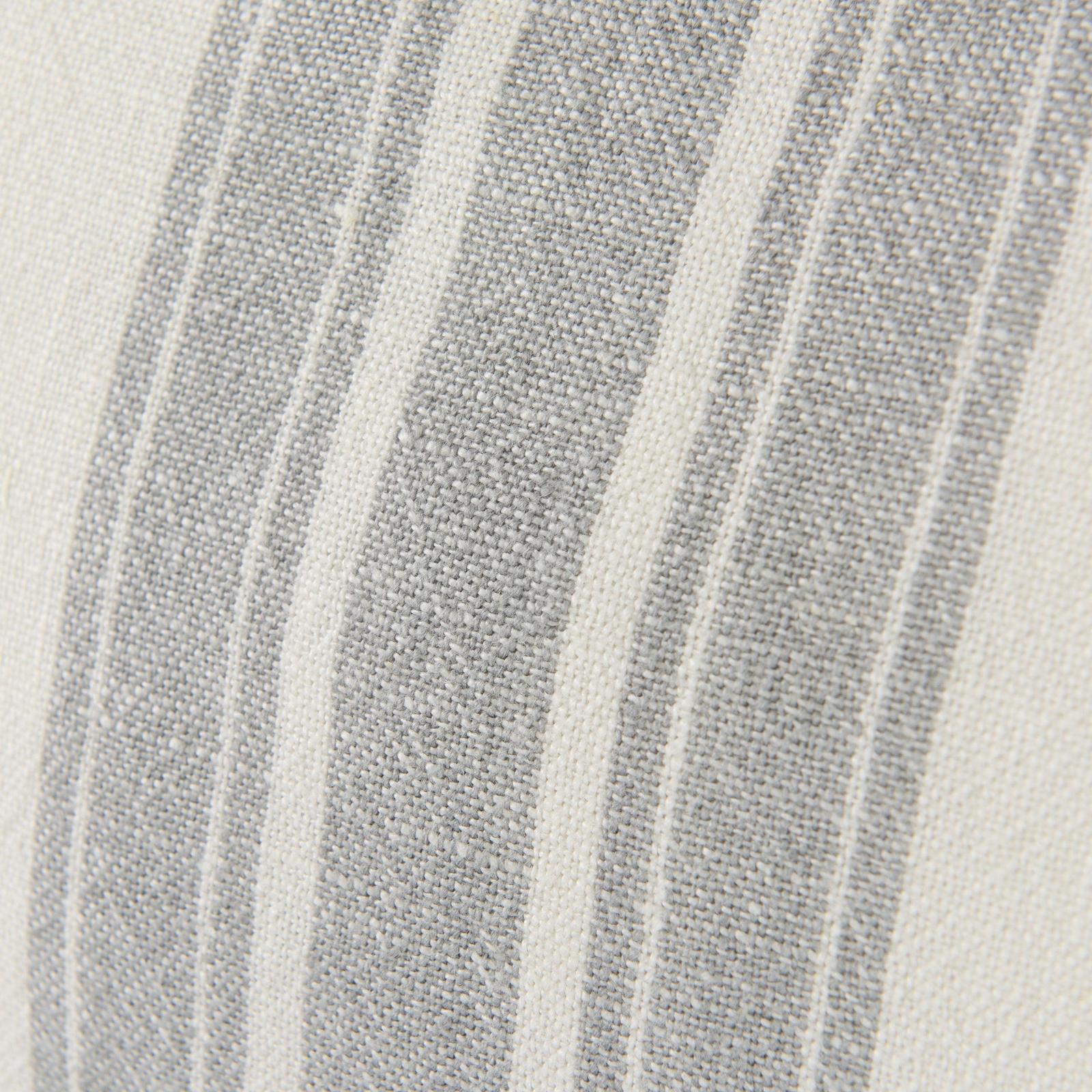 Mercana Patrice Cream With Gray Stripes Decorative Pillow Cover Clearance