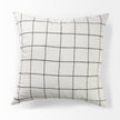 Mercana Suzanne White/Black Square Pattern Decorative Pillow Cover Clearance