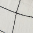 Mercana Suzanne White/Black Square Pattern Decorative Pillow Cover Clearance