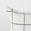 Mercana Suzanne White/Black Square Pattern Decorative Pillow Cover Clearance