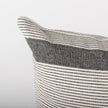 Mercana Nancy Beige With Black Stripe Detail Decorative Pillow Cover