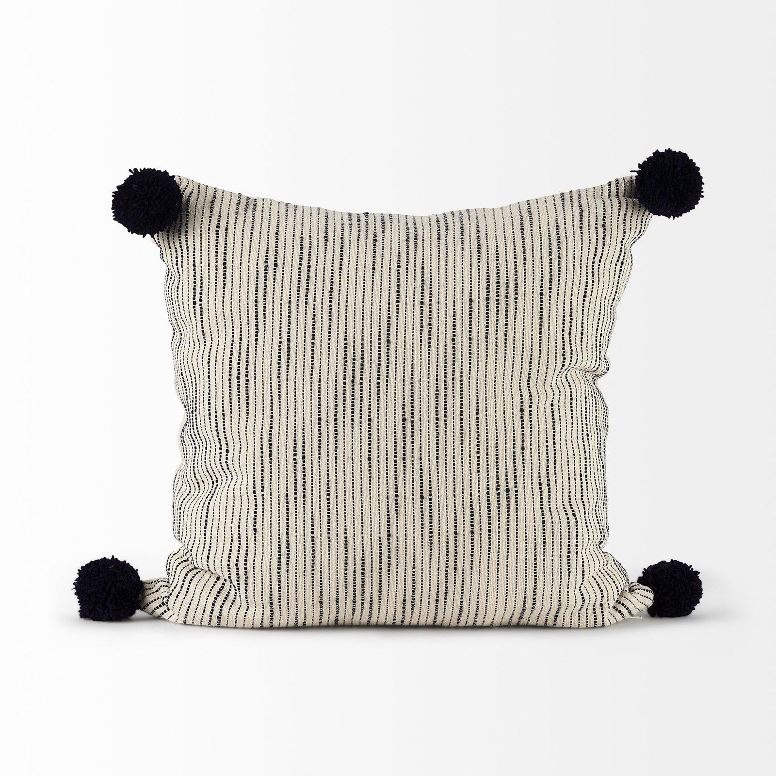 Mercana Krystal Pom Pom Decorative Pillow Cover Clearance