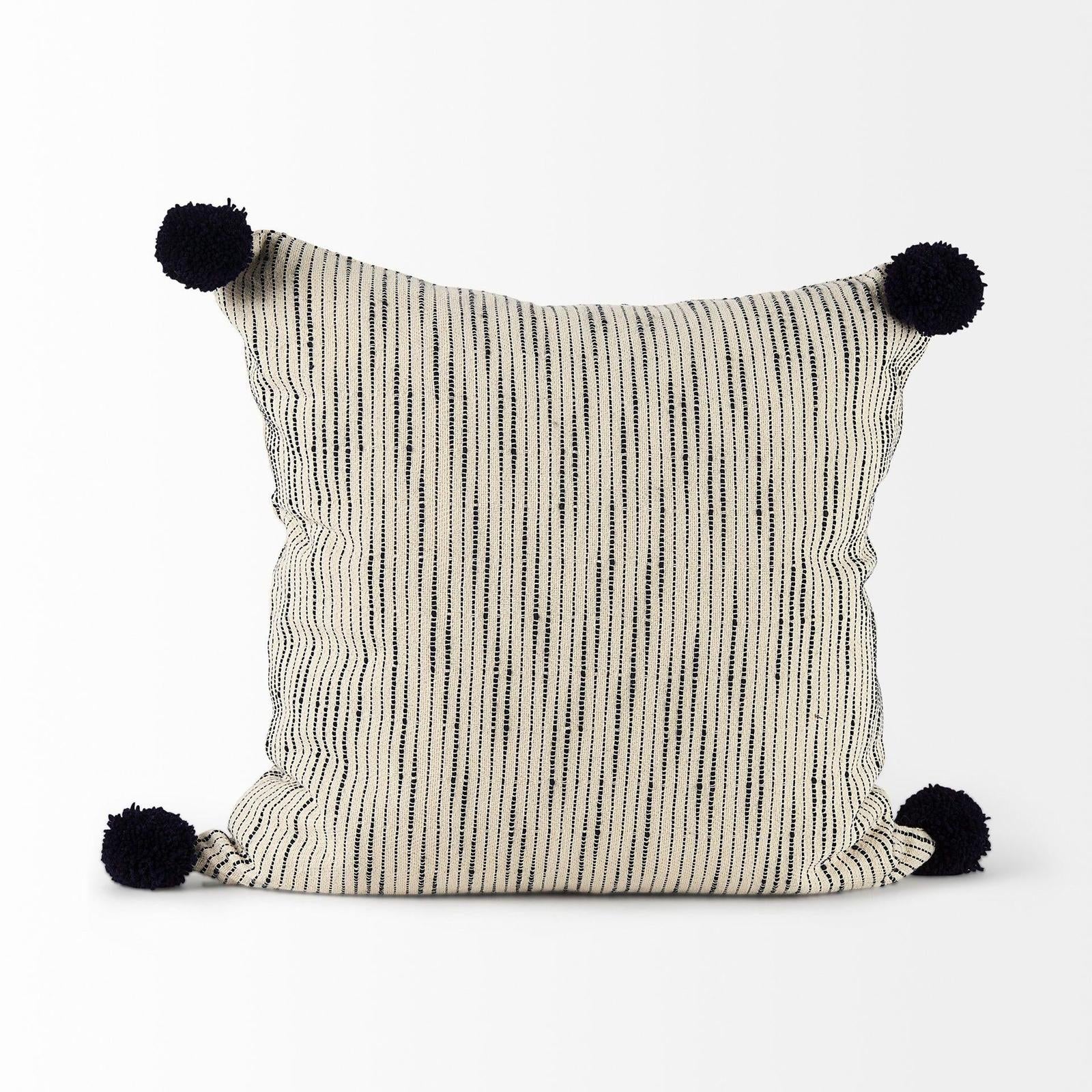 Mercana Krystal Pom Pom Decorative Pillow Cover Clearance
