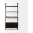 Mercana Grace Two-Toned Brown Wood Three Shelf Shelving Unit
