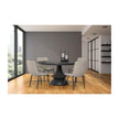 Mercana Barrow I Beige Fabric Wrap Black Metal Frame Dining Chair Clearance