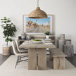 Mercana Aida 84L Wood Dining Table