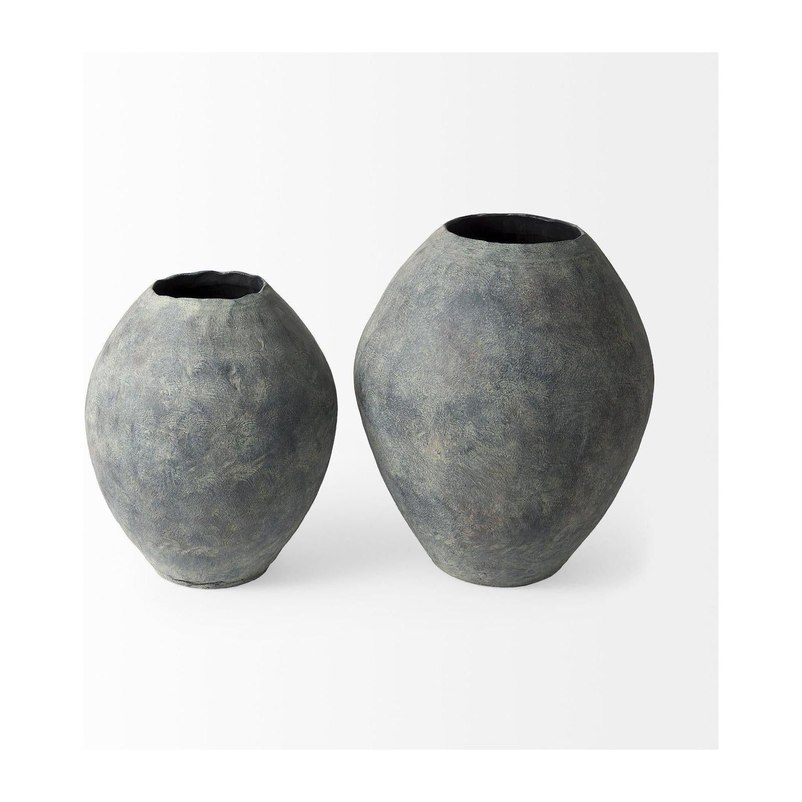 Mercana Gobi Ceramic Oval Vase