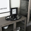 Mercana Cusco Black Iron Small Gunmetal Geometric Decorative Object Clearance