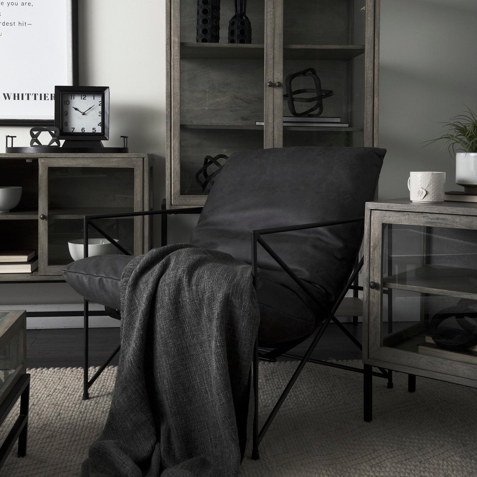 Mercana Leonidas Metal Frame Accent Chair