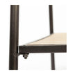 Mercana Carell Black Metal And Wood Shelf Hall Tree Clearance