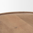 Mercana Cleaver I 22 x 24 Round Top Brown Solid Wood Accent Table