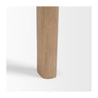 Mercana Cleaver I 22 x 24 Round Top Brown Solid Wood Accent Table
