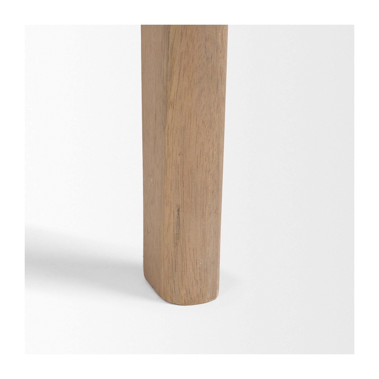 Mercana Cleaver I 22 x 24 Round Top Brown Solid Wood Accent Table