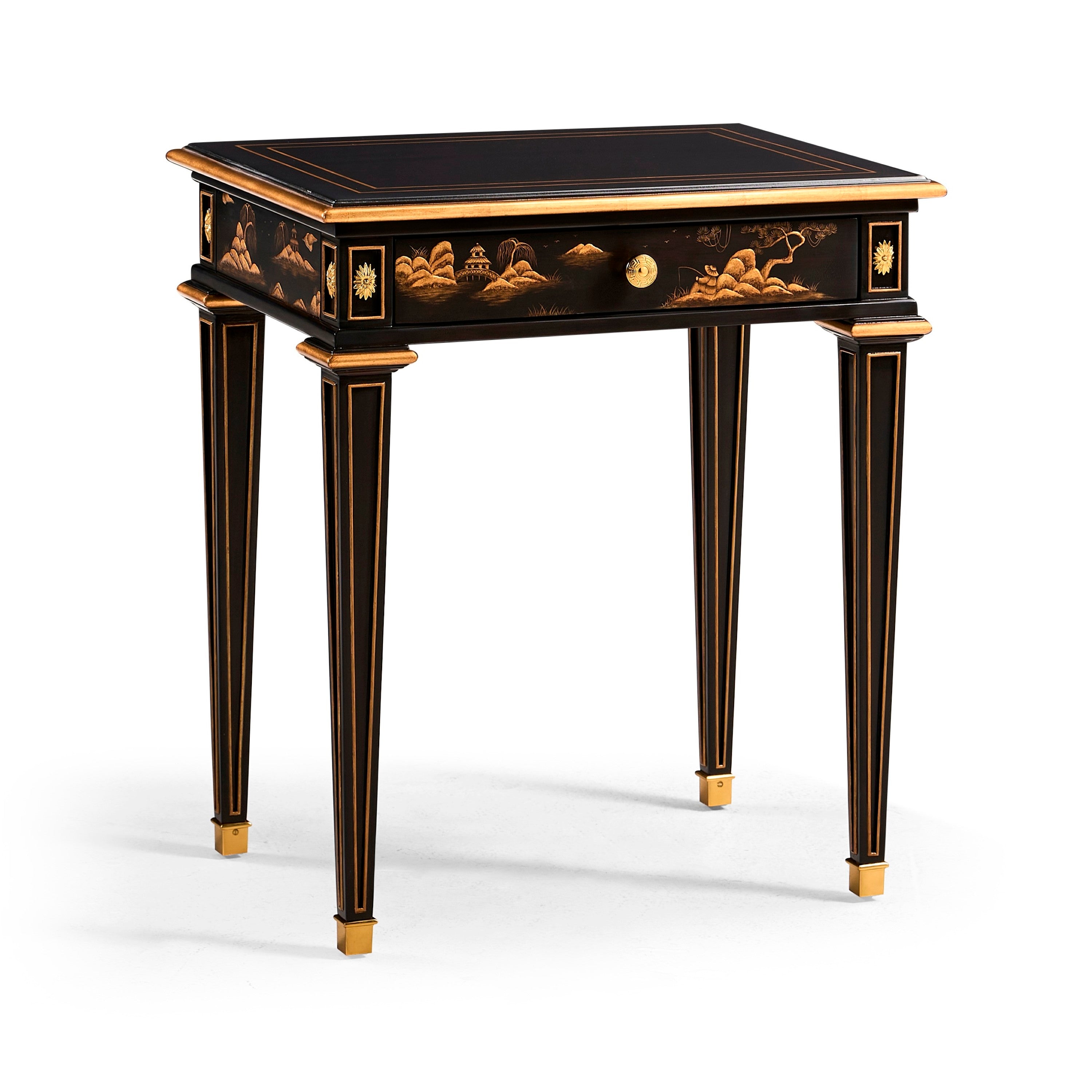 Jonathan Charles Chinoiserie Style Bedside Table ( 495352-EBF )