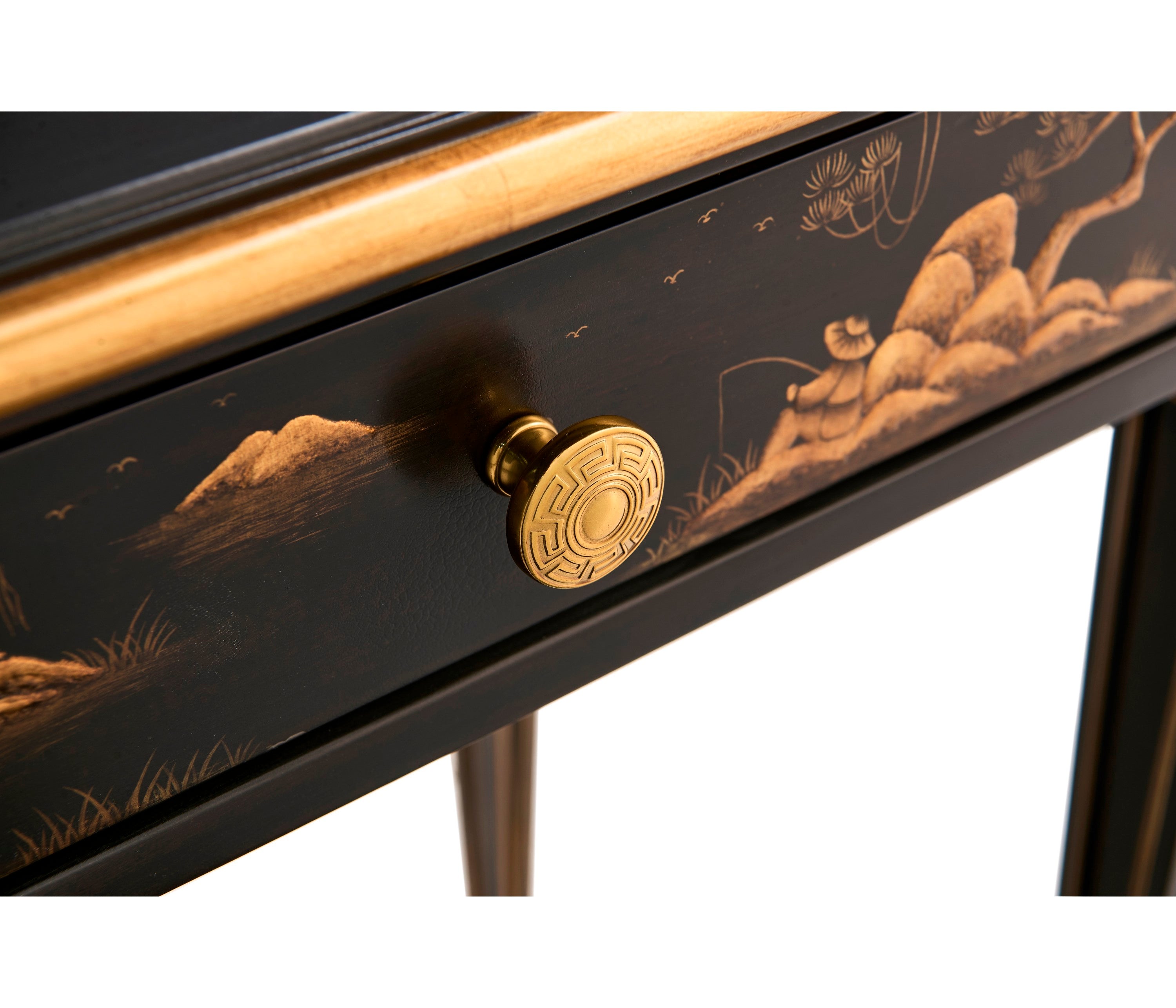 Jonathan Charles Chinoiserie Style Bedside Table ( 495352-EBF )