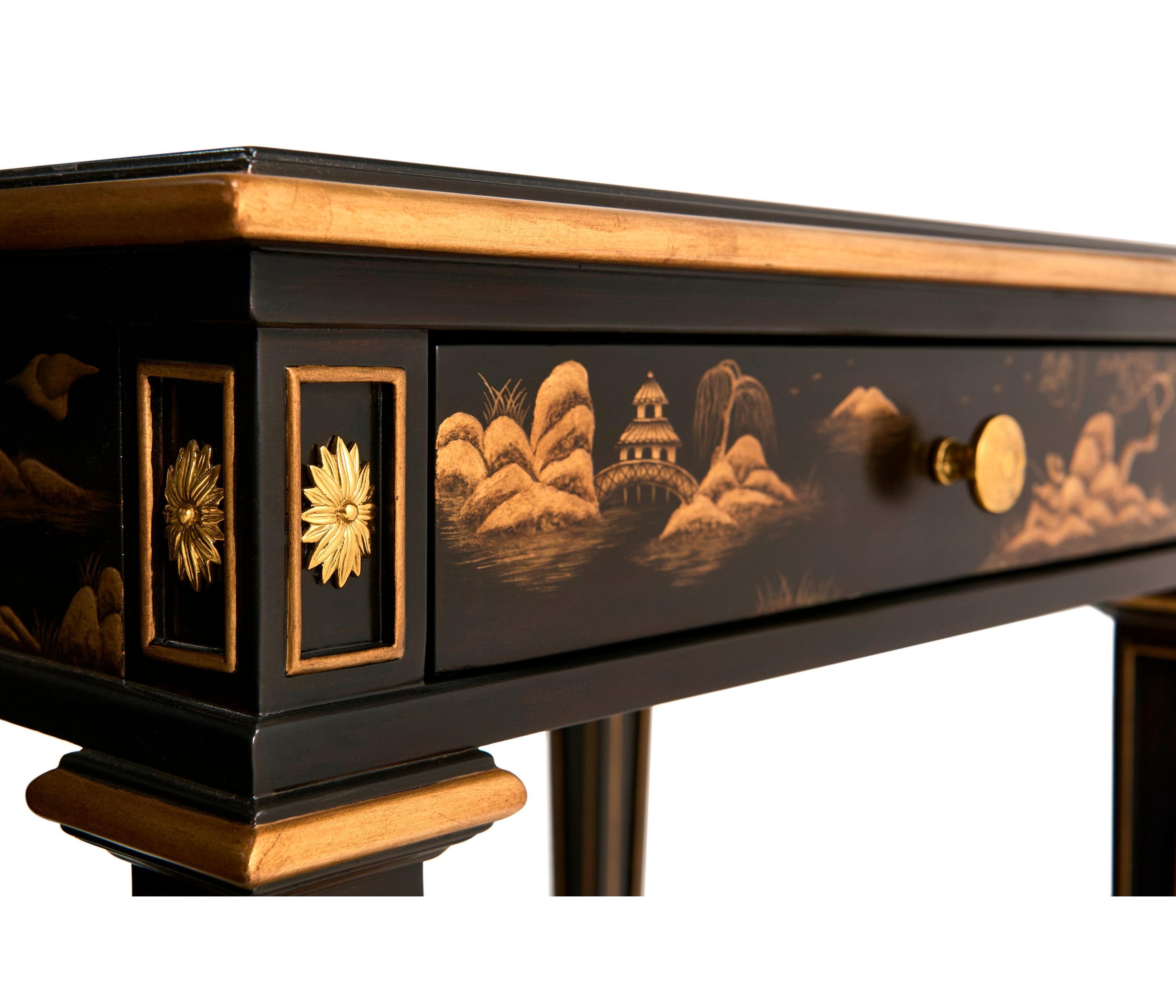 Jonathan Charles Chinoiserie Style Bedside Table ( 495352-EBF )