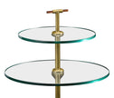 Jonathan Charles Brass & Glass Round Drinks Table ( 495355-LAB )