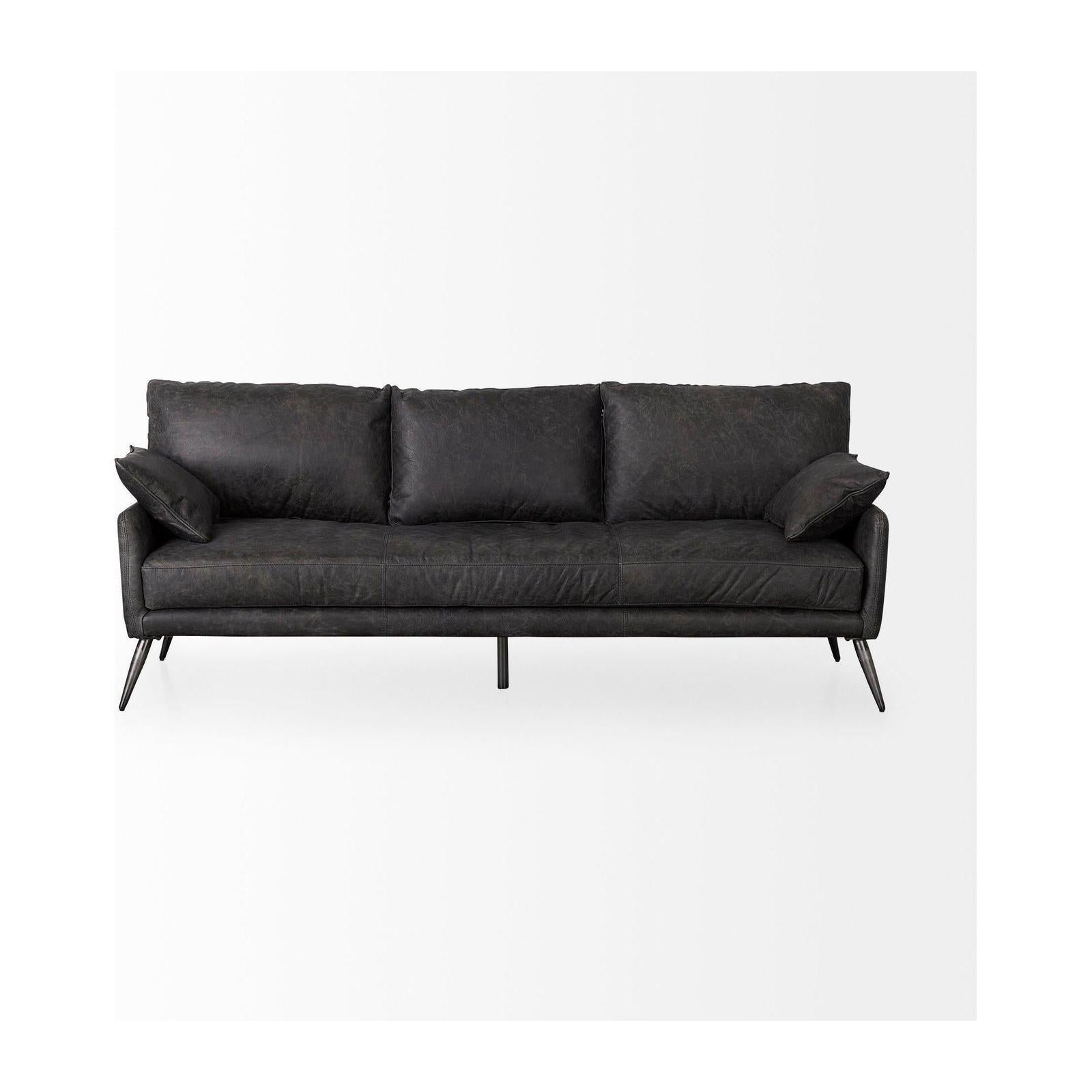 Mercana Cochrane Leather Three Seater Sofa