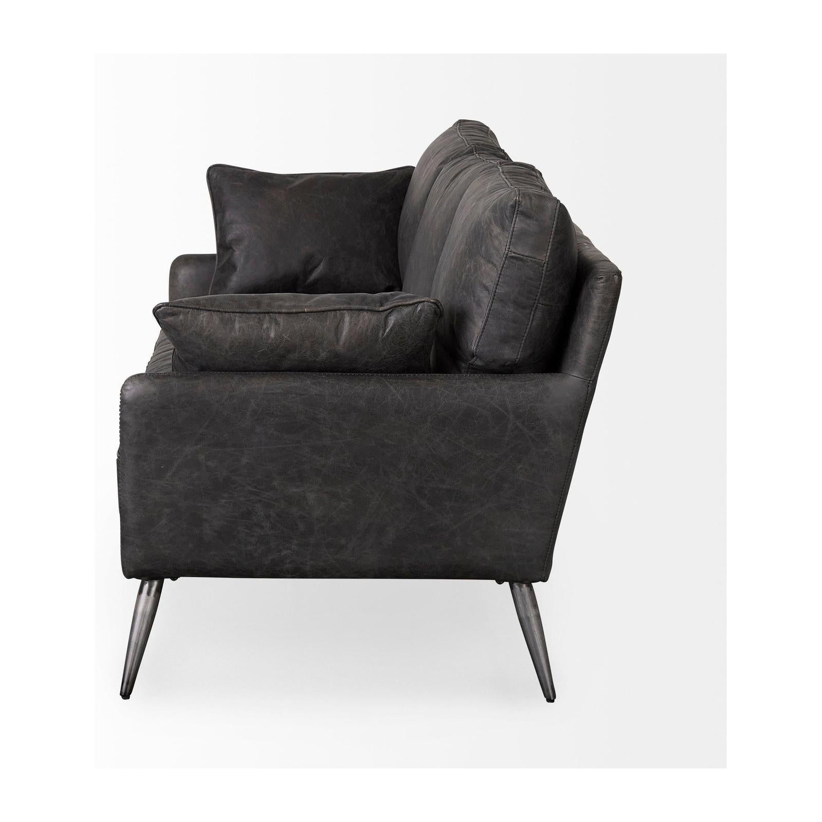 Mercana Cochrane Leather Three Seater Sofa