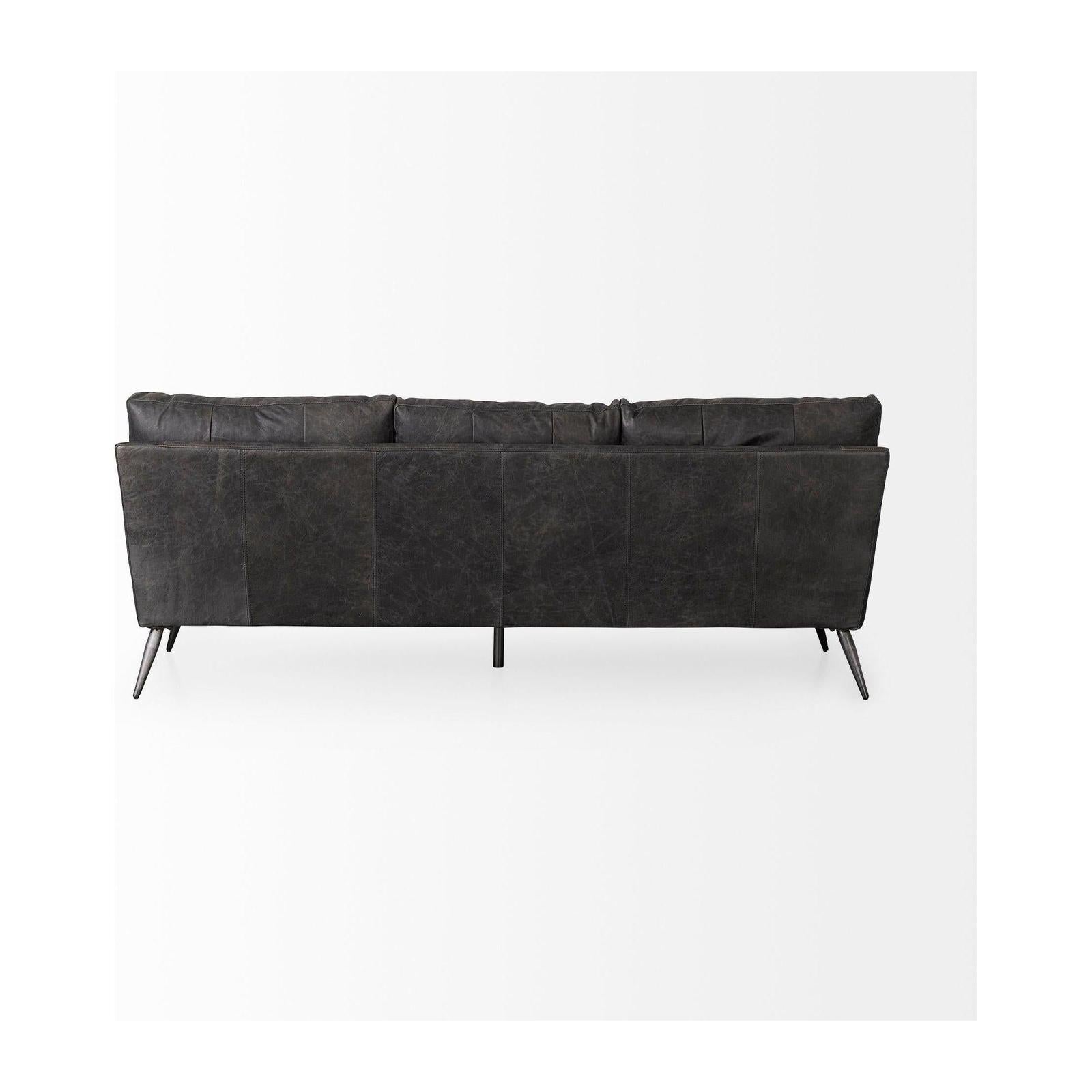 Mercana Cochrane Leather Three Seater Sofa