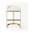 Mercana Hollyfield Gold Metal Base Bar Stool