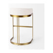 Mercana Hollyfield Gold Metal Base Bar Stool