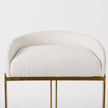 Mercana Hollyfield Gold Metal Base Bar Stool