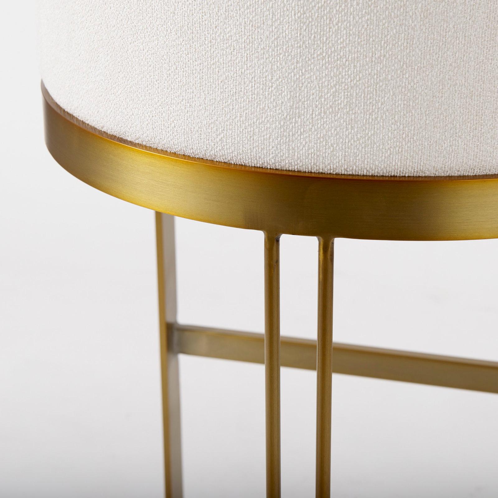 Mercana Hollyfield Gold Metal Base Bar Stool