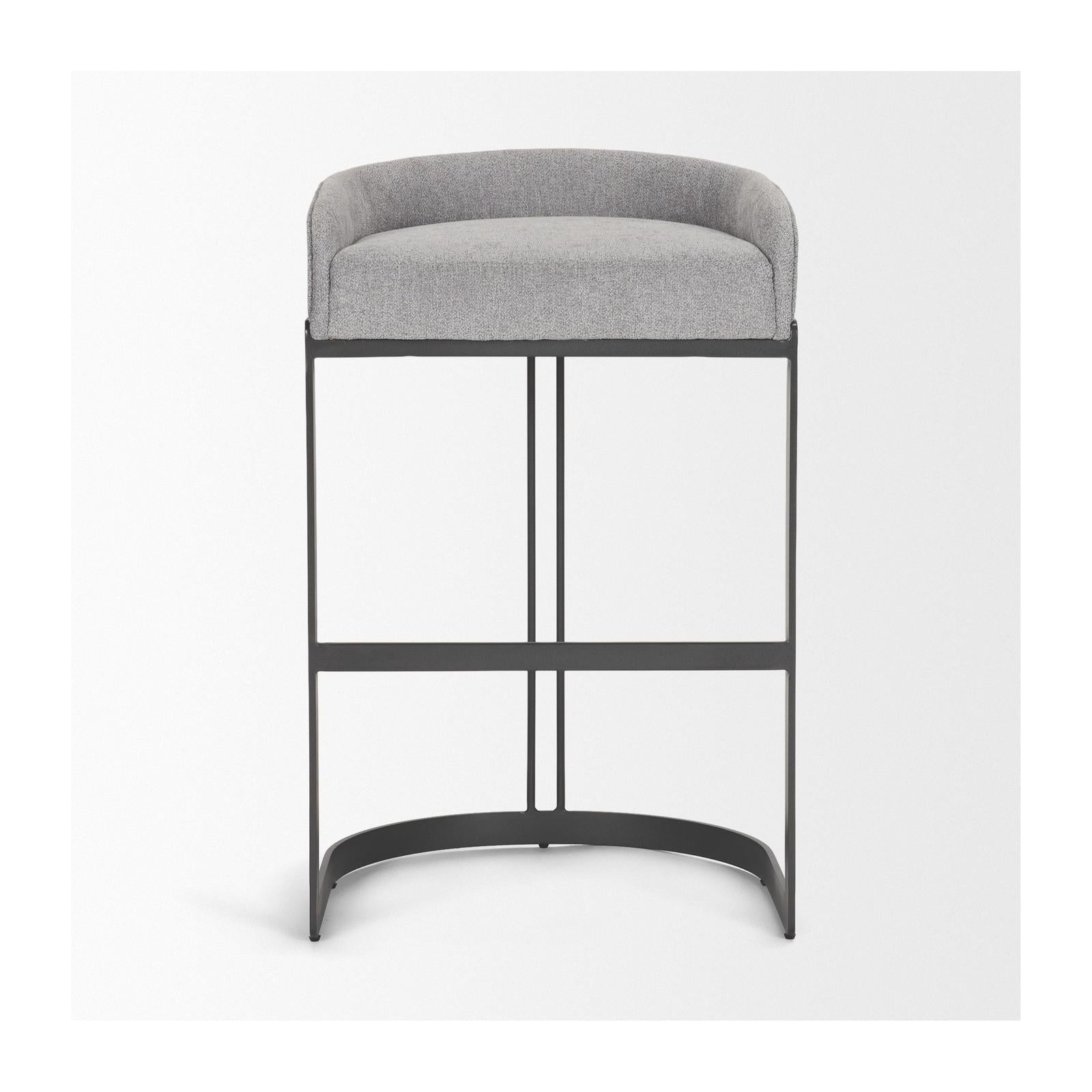 Mercana Hollyfield Gold Metal Base Bar Stool