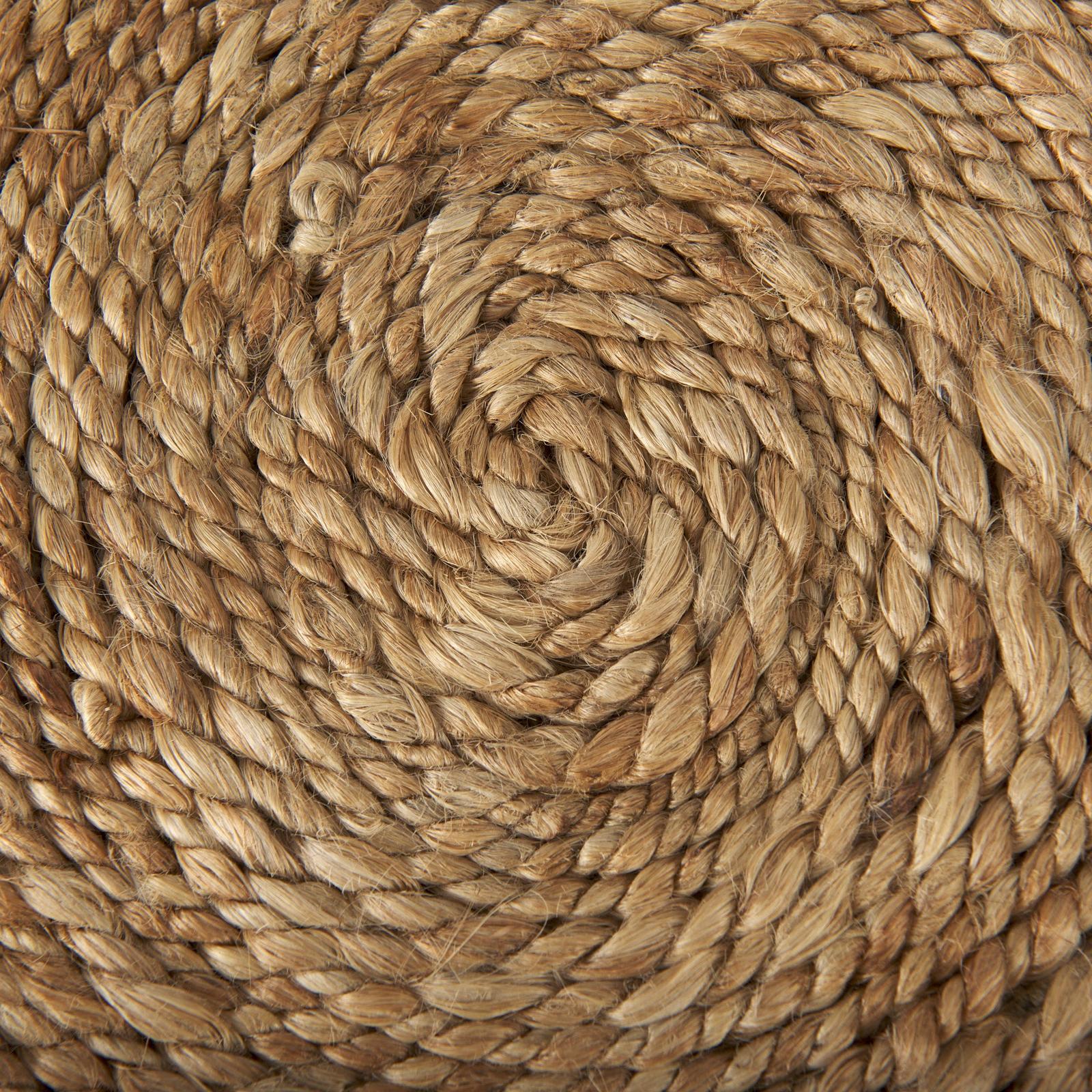 Mercana Allium Handwoven Wool Cylindrical Pouf
