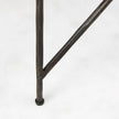 Mercana Lorlei White Marble Top W/ Gray Iron Legs End and Side Table Clearance
