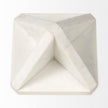 Mercana Sophia White Marble Decor Stand Clearance