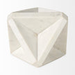 Mercana Sophia White Marble Decor Stand Clearance