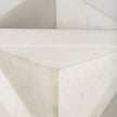 Mercana Sophia White Marble Decor Stand Clearance