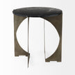 Mercana Reinhold Black Marble Top Iron Side Table