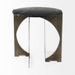 Mercana Reinhold Black Marble Top Iron Side Table