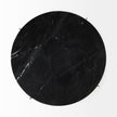 Mercana Reinhold Black Marble Top Iron Side Table