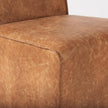 Mercana Damon Cognac Brown Faux Leather Dining Chair Clearance